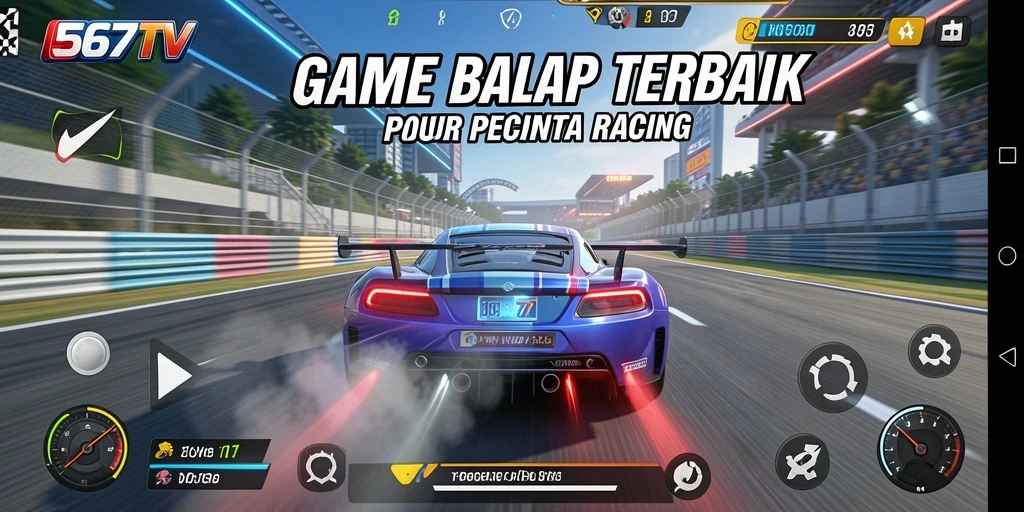 Tampilan gameplay 567TV dengan balapan yang intens dan grafis yang menakjubkan.
