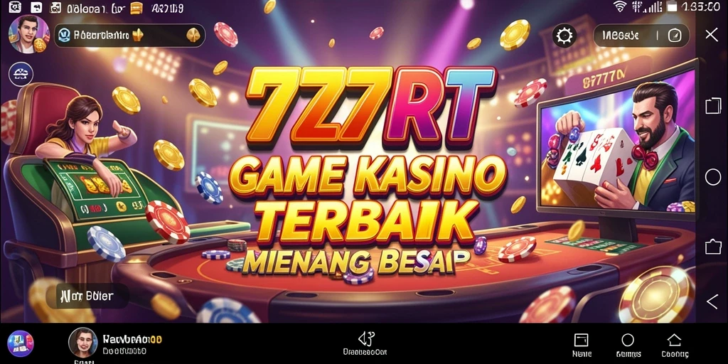 Tampilan screenshot gameplay 777RT menampilkan keseruan bermain Kasino.
