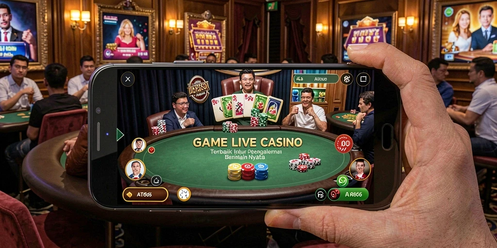 Screenshot gameplay AT866 saat bermain Live Casino yang mendebarkan.