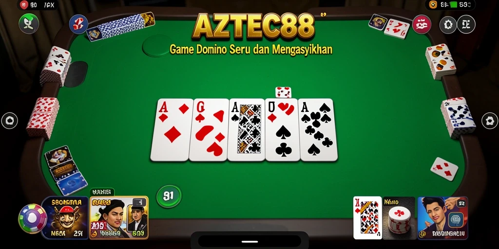 Tampilan gameplay dominonya yang seru dan interaktif.