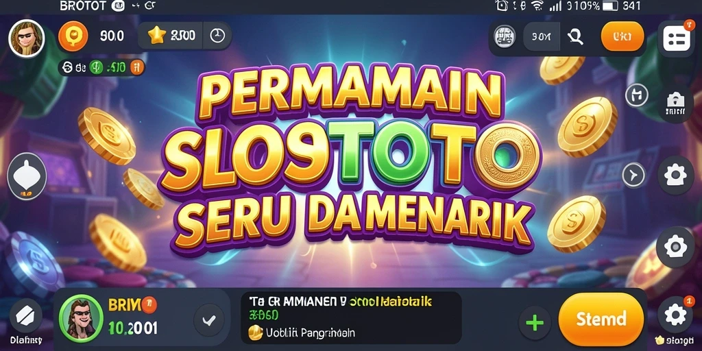 Tampilan menarik gameplay Slot BRIOTOTO dengan gulungan berputar.