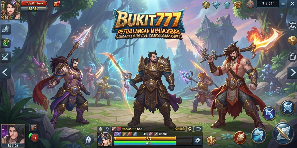 Tampilan gameplay menakjubkan di BUKIT777 dengan aksi MMORPG yang intens.