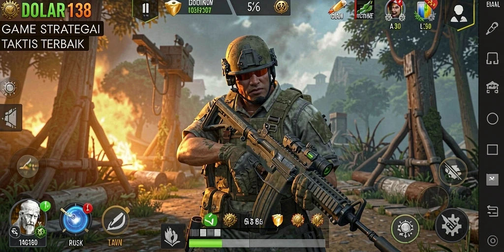 Tangkapan layar gameplay DOLAR138 menampilkan aksi taktis yang seru dan mendebarkan.