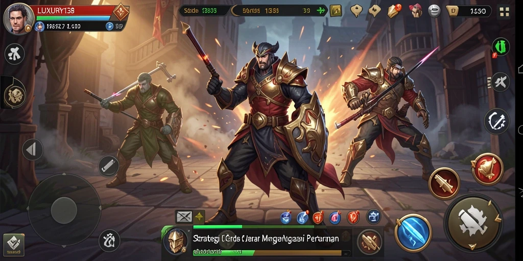 Screenshot gameplay LUXURY138 menampilkan pertempuran menegangkan dan strategi cerdas.