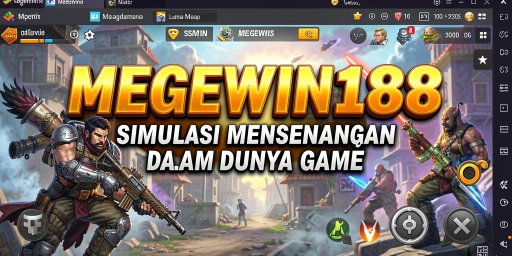 Screenshot utama MEGEWIN188 menunjukkan gameplay simulasi yang menarik dan interaktif.