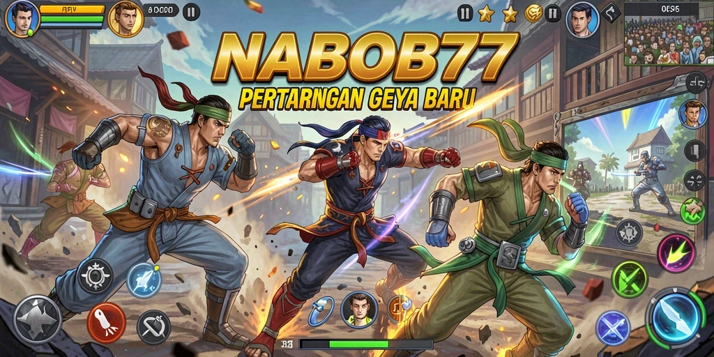 Screenshot gameplay NABOB77 menampilkan aksi pertarungan yang intens dan mendebarkan.