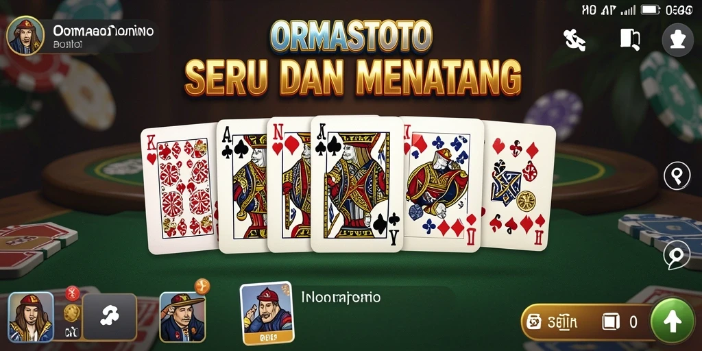 Gameplay seru di ORMASTOTO dengan aksi Domino yang mendebarkan.