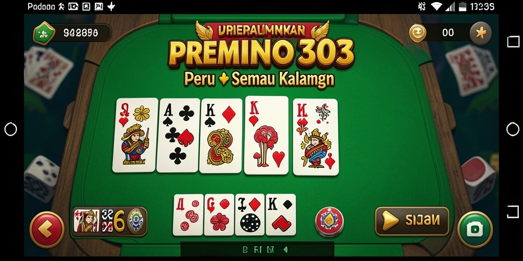 Tampilan seru dari gameplay Domino di PREMIUM303.
