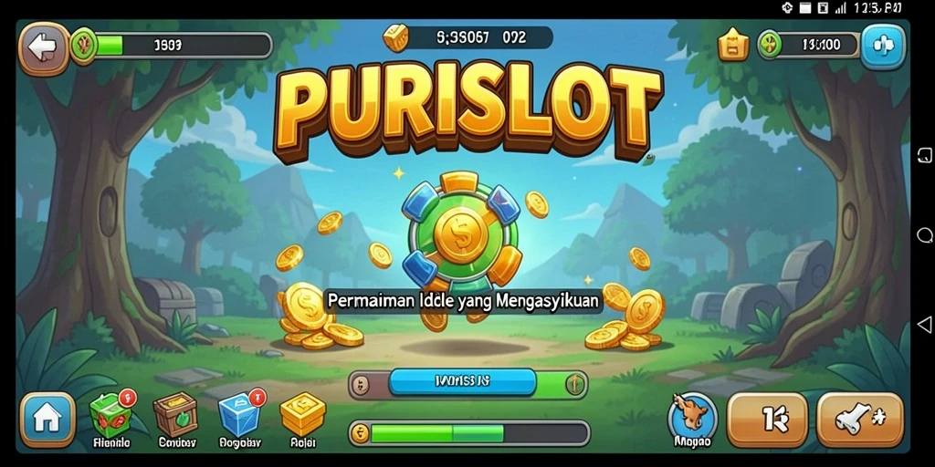 Gameplay Idle PURISLOT yang mengasyikkan dan menyenangkan.