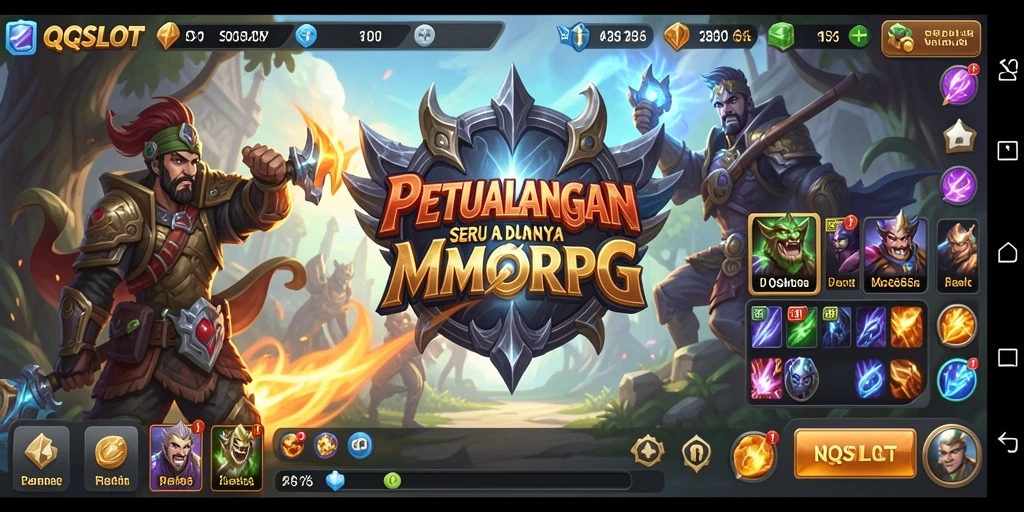 Tampilan menakjubkan dari gameplay <strong>QQSLOT</strong> dalam dunia MMORPG.