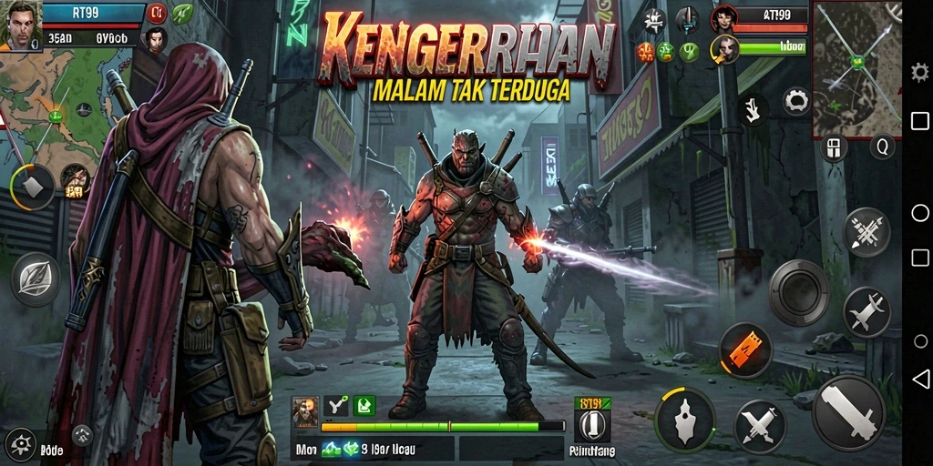 Tangkapan layar menampilkan momen menakutkan di RT99 dengan makhluk yang mengintai.