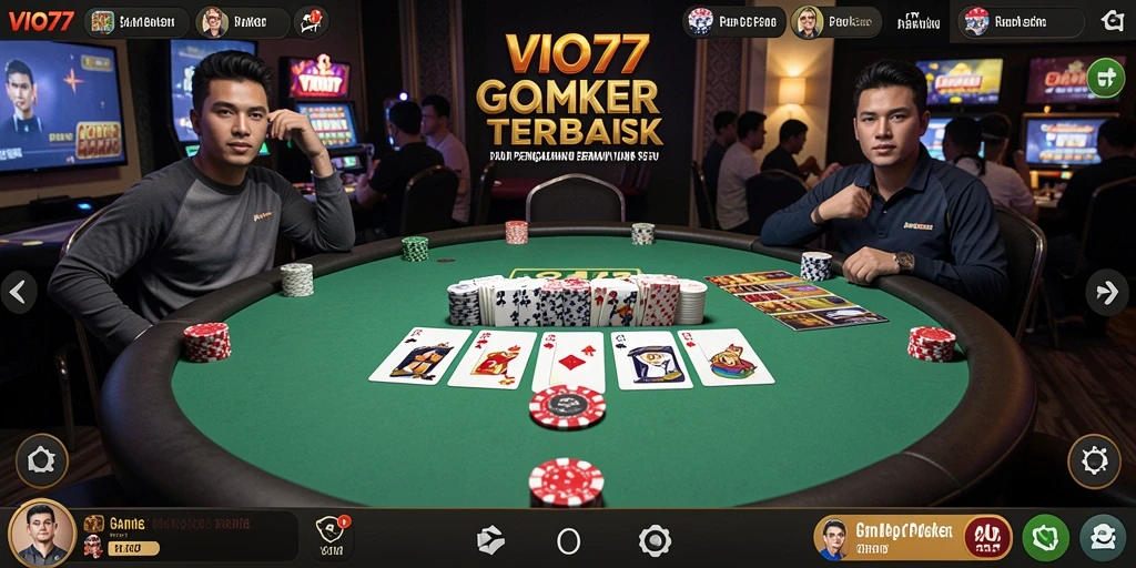 Tampilan gameplay Poker di VIO77 yang menarik dan dinamis.
